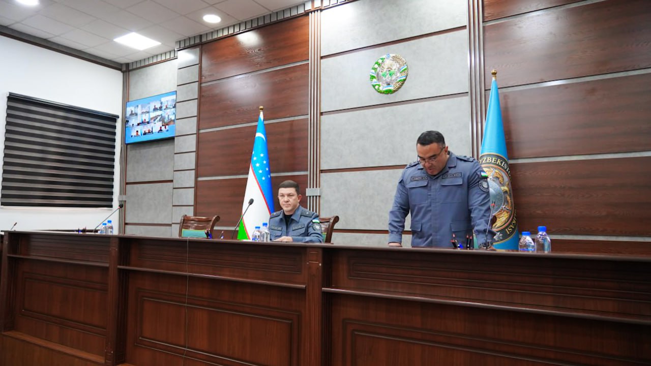 Заместитель министра внутренних дел генерал-майор Даврон Назармухаммедов провел совещание …